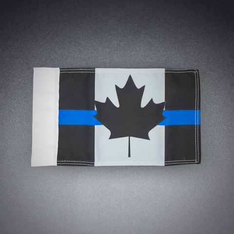 Flag - Canadian Flag with Blue Line - Motorcycle Antenna