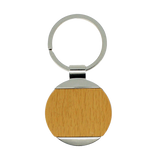 Key Holder - Round - Polished Metal and Maple with Optional crests