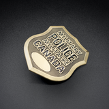 Wood Laminated Shield Plaque with Pewter Crests or Badge