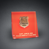 Departure Memento - MP Badge in Lucite