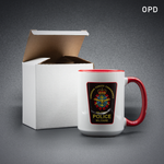 Customizable Mug - 15 oz  - Red or Black interior - With Choice of Visual on both sides