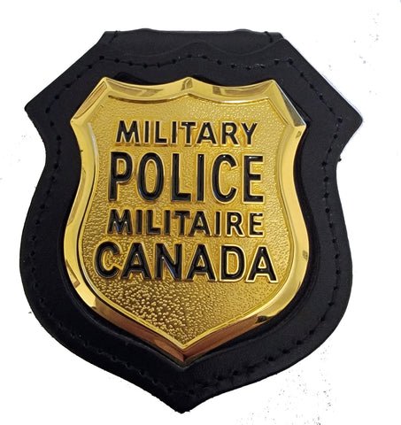 Porte-insigne encastré et avec clips - Rond - Fermeture Velcro