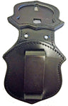 Porte-insigne encastré et avec clips - Rond - Fermeture Velcro