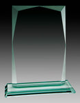 Jade Glass Block - with Engraved Crest or Custom Engraving