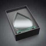 Trophée en verre – Jade – Forme goutte