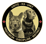 Pièce commémorative Police Militaire K9 maître-chiens