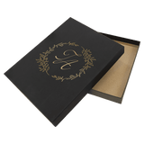 Black/Gold Lazerburst Plaque Presentation Box - 8 x 10