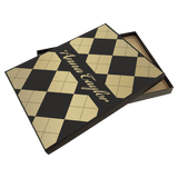 Black/Gold Lazerburst Plaque Presentation Box - 8 x 10