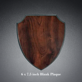 Wood Laminated Plaque - BLANK or with Pewter Thunderbird Crest