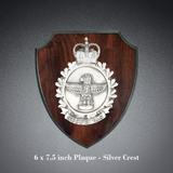 Wood Laminated Plaque - BLANK or with Pewter Thunderbird Crest