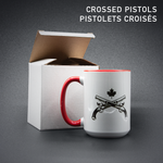 Customizable Mug - 15 oz  - Red or Black interior - With Choice of Visual on both sides
