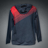 Surge Activewear - Performance Hoodie- BLACK/RED Stripes