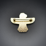  Broche pour dames - Symbole du 'Thunderbird' de la Police Militaire orné de strass