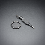 Handcuff Key - Knurled Flat Swivel key - ZAK Tool ZT-9P