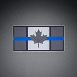 Autocollant - Drapeau du Canada avec ligne bleue